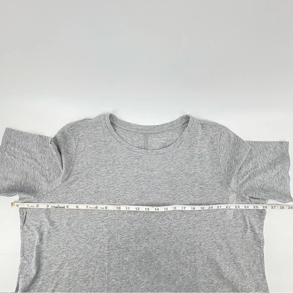 Eileen Fisher sz 2X Dark Pearl Gray Organic Cotton Elbow-Sleeve T-Shirt Dark New - Picture 10 of 12